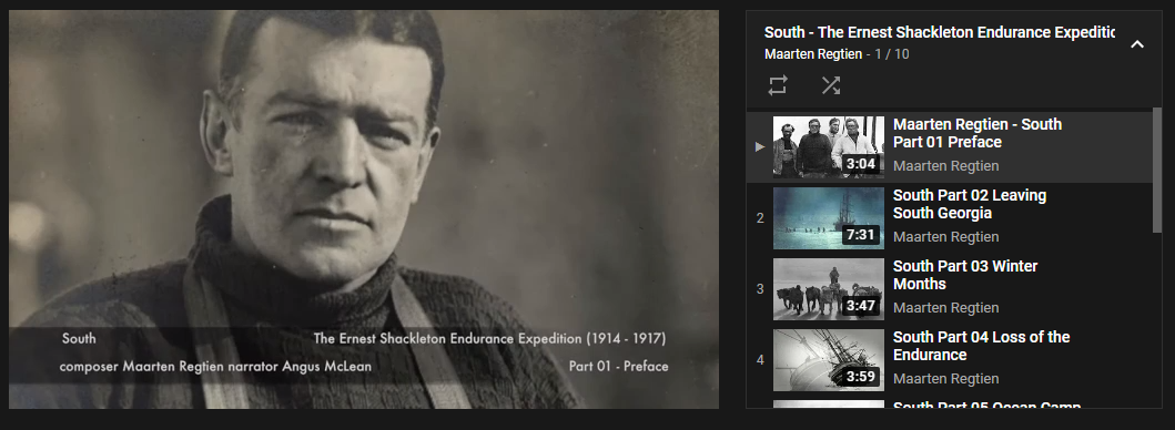 Maarten Regtien - CD: South ° The Ernest Shackleton Endurance Expedition (1914-1917): click to enlarge
